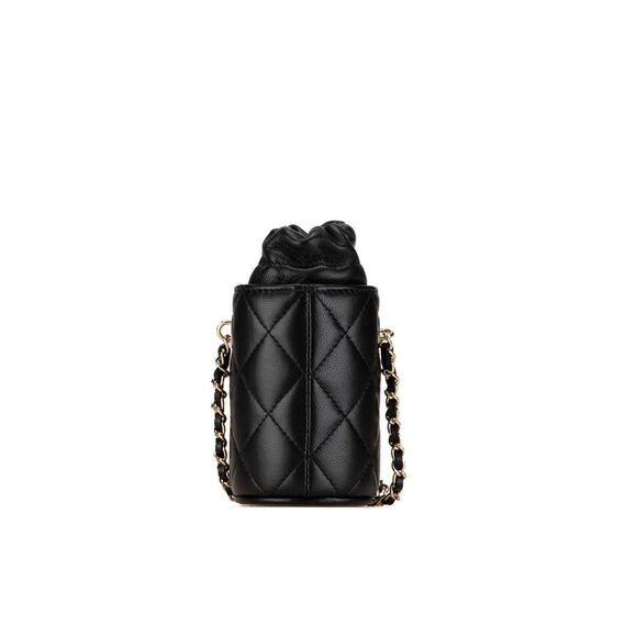 Pre Loved Chanel Micro CC Quilted Calfskin Drawstring Bucket Bag - Picture 3 of 8